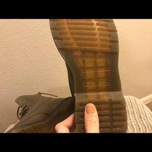 Green Dr Martens Size 6. Wore once.